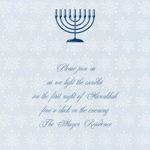 Snowflake Pattern - Invitation by Paperless Post