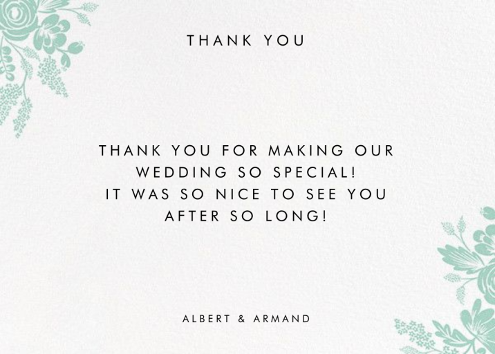 Heather and Lace (Photo Stationery) by Rifle Paper Co. - Back