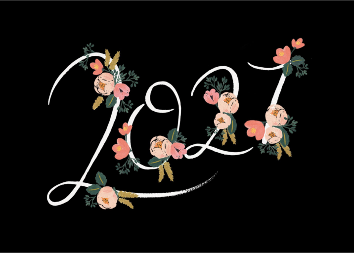 Floral 2021 New Year Card