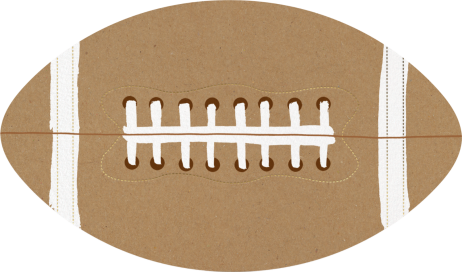 Recorte de fútbol - Invitación para una reunión de Meri Meri