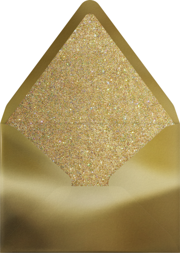 Golden Script - Paperless Post Envelope