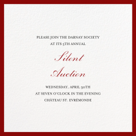 Red Square Border - Business Event Invitation by Paperless Post