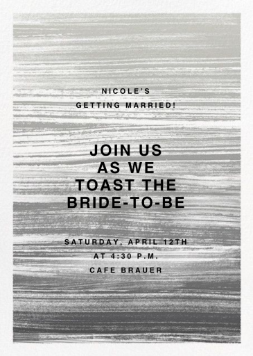 Gradient Messy Strokes - Bridal Shower Invitation by Paperless Post