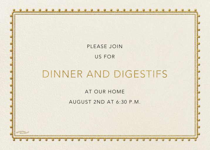 Dotted Border - Party Invitation by Bernard Maisner