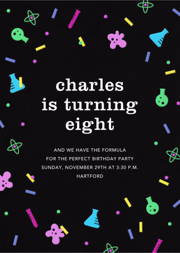 Sci-fetti - Birthday Invitation by Paperless Post