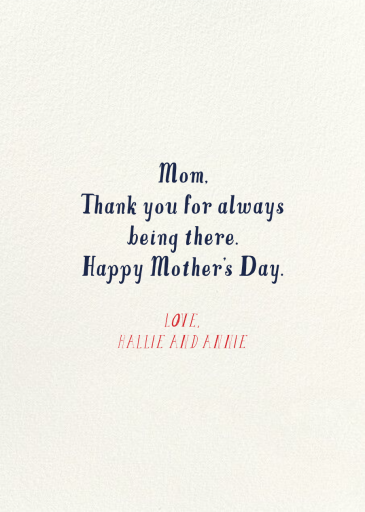 Royal Mom - Mother's Day Card by Mr. Boddington's Studio - Back
