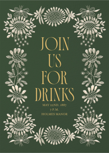 Embroidered Threads - Party Invitation by The V&A