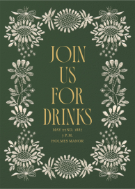 Embroidered Threads - Fall Party Invitation by The V&A