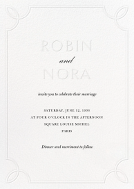 Embossed Border - Wedding Invitation by Paperless Post