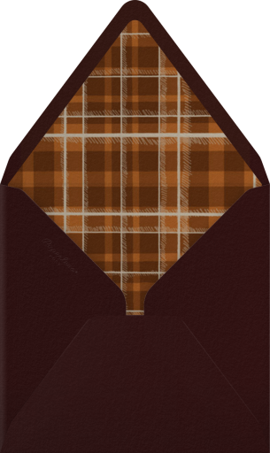Quail and Scarf - Paperless Post Envelope