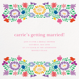 Oaxacan Flowers - Bridal Shower Invitation by Paperless Post