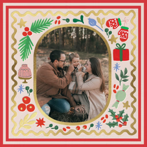 Holly Jolly Frame - Christmas Card by Rifle Paper Co.