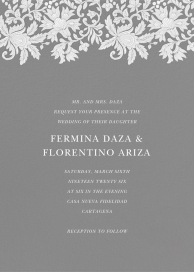 Leaf Lace I - Printable Invitation by Oscar de la Renta
