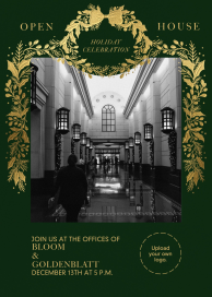 Holiday Wreath Frame - Corporate Holiday Party Invitation by Paperless Post