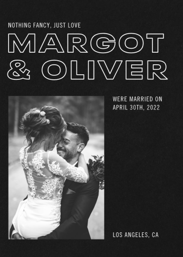 Show Bill - Wedding Announcement by Paperless Post