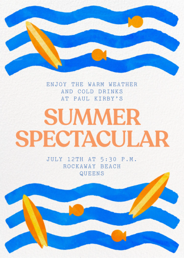 Riding Waves - Summer Party Invitation by Paperless Post