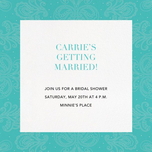 Amalfi (New) - Bridal Shower Invitation by Paperless Post