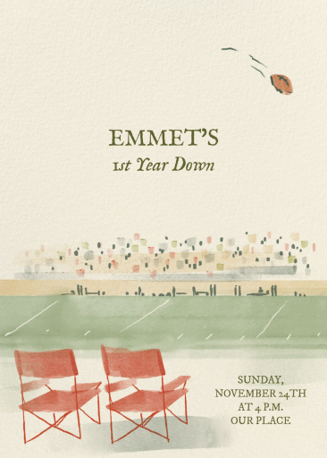 Watercolor Football Invitation