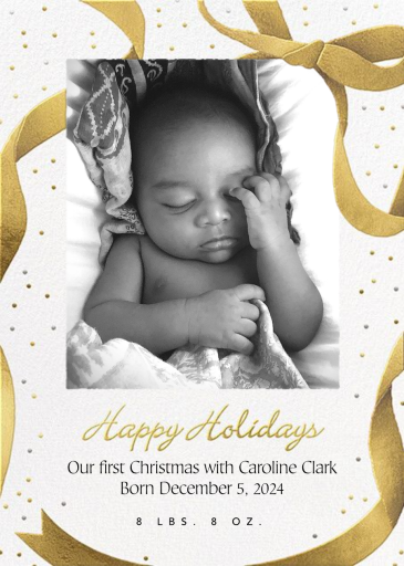 Wrapped with Love - Birth Announcement by Paperless Post