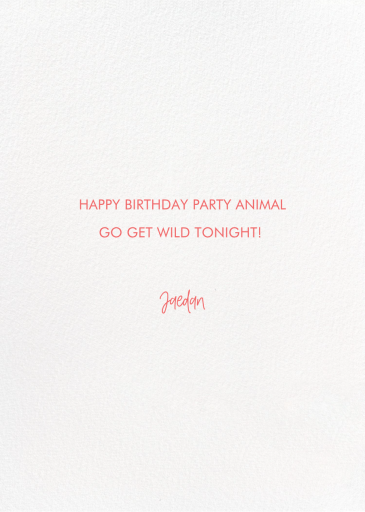 Birthday Baddie (Holiday Junkie) - Birthday Card by 2021 Co. - Back