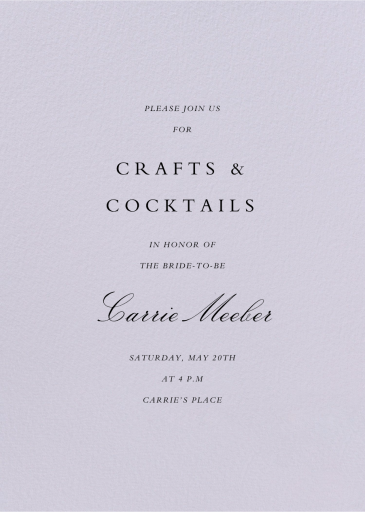 Specimen - Invitation by Paperless Post