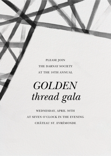 Channels (Tall) - Business Event Invitation by Kelly Wearstler