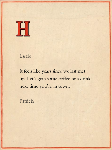 Red Letter by John Derian - Back