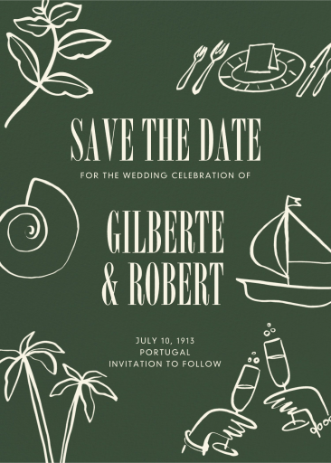 Coastal Toast - Save the Date by paperless_post