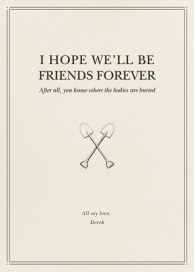 Besties and Bodies - Greeting Card by Derek Blasberg