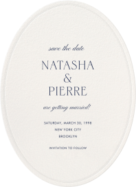 Embossed Oval Cutout by Paperless Post