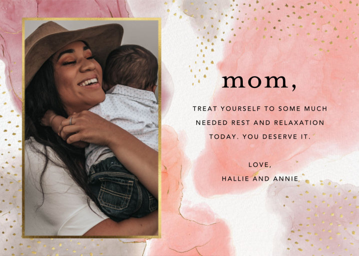 Ethereal Wash Photo - Mother's Day Card by Ashley G