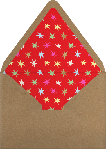 Stars and Streamers - Paperless Post Envelope
