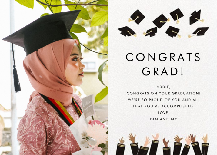 Caps Ahoy (Photo) - Graduation Card by Rifle Paper Co.