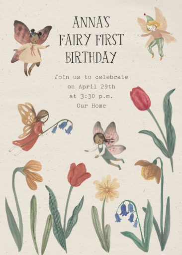 Fairy Frolic - Birthday Invitation by Merrilee Liddiard