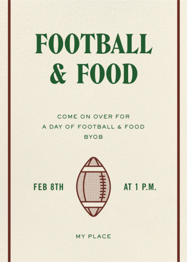 Football Season - Fall Party Invitation by Paperless Post