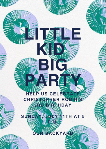 Cupcake Foils - First Birthday Invitation by Paperless Post