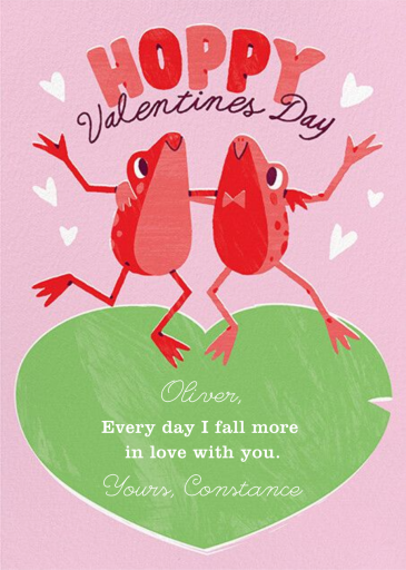 Hoppy Note - Valentine's Day Card by Paperless Post