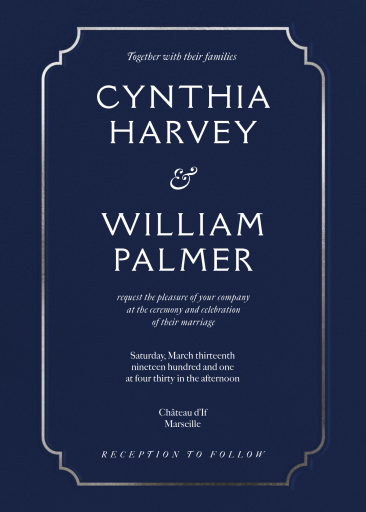 Traditional Border - Wedding Invitation de Paperless Post