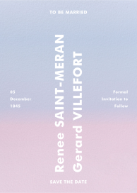 Dusk Gradient - Save the Date by Gold Rush Paper