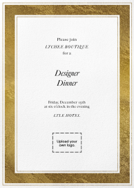 Triple Border (Customizable Template) - Business Dinner Invitation by Paperless Post