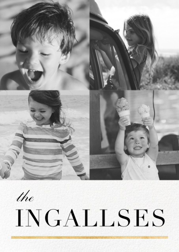 3/4 Portrait (Photo) - New Year's Card by Paperless Post