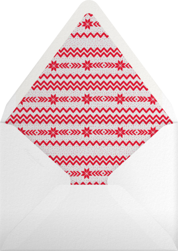 Poinsettia Stripes - Linda and Harriett Envelope