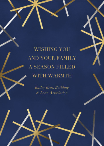 Snowflake Confetti - Holiday Card by Paperless Post