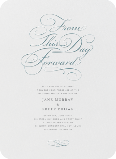 From This Day Forward by Crane & Co.