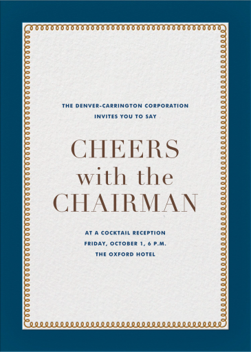 Bold Line (Tall) - Moving Announcement by The Indigo Bunting