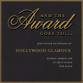 And the Award Goes To - Get-Together Invitation by Paperless Post