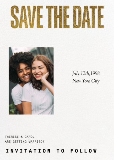 Photo and White Space (Customizable Template) - Save the Date by Paperless Post