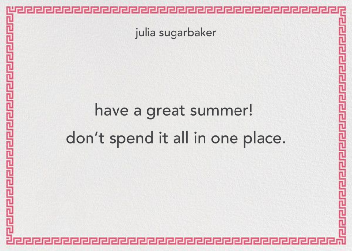 Greek Border - Stationery by Jonathan Adler