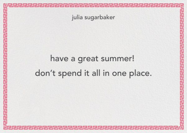 Greek Border - Stationery by Jonathan Adler