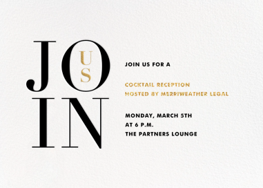 Almaviva - Cocktail Party Invitation by Paperless Post